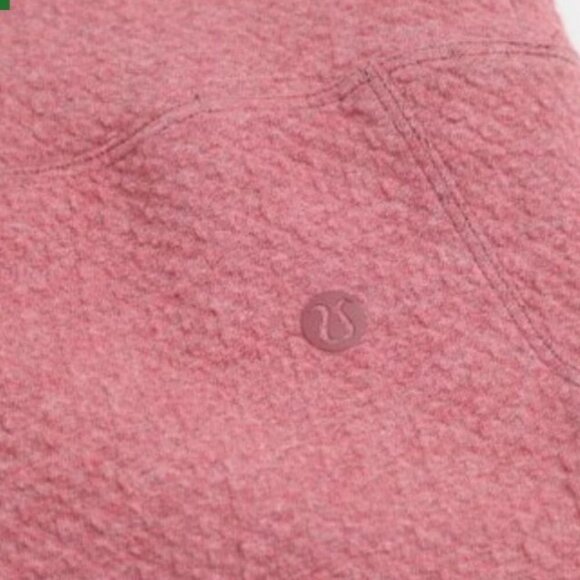 Lululemon Womens Catch a Moment Textured Crewneck Sweatshirt Size 8 Dusty Rose - Picture 7 of 7